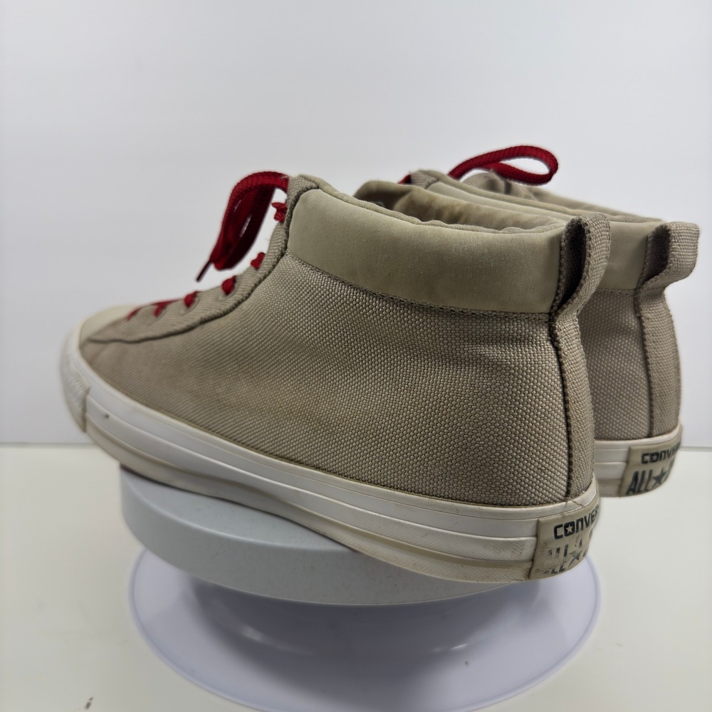 Converse Men High Top Sneakers Canvas Classic Lace Up Casual Beige 13 - Picture 10 of 15